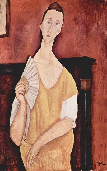 Amedeo Modigliani Woman with a Fan Sweden oil painting art